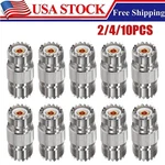 2-10PCS PL259 SO239 Female Coax Connector Adapter For Cb Radio Antenna. Fixed Price $7.90.