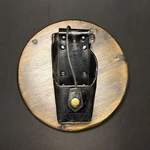 Motorola Universal Radio Holder Swivel Back Belt Loop Black Leather Pouch. Fixed Price $30.00.