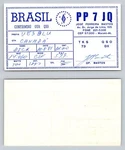 Ham Radio Qsl Qso Postcard PP7JQ, Macei Al, Brazil. Fixed Price $16.99.