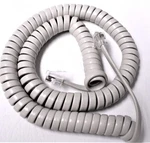 2-PACK Handset Cord At&t Teleco Rolm Borg Phone Misty Cream (light Gray) 12FT. Fixed Price $9.99.
