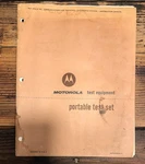 Motorola TU546P Portable Test Set Owner & Service Manual *original*. Fixed Price $29.97.