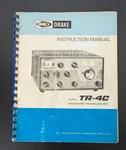 Drake TR-4C Sideband Transceiver Instruction Manual Original 1976 Edition. Fixed Price $23.00.