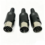 3X Nwe 13-PIN Din Connector Male Plug Cable Port Kenwood Icom Yaesu Radio Acc. Fixed Price $12.90.