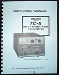R.ldrake TC-6 TC6 6M Transmitting Converter Manual. Fixed Price $13.99.