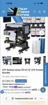 Aries 113 13" Uv-dtf Printer ( Parts Only No Power Cord And Unable To Test). Fixed Price $3500.00.