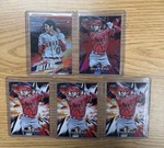 (5) 2018 Topps Fire Shohei Ohtani Rc (1) #150 Flame HS-1 (3) Pack Fresh. Fixed Price $1700.00.