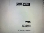 Drake RV75 Remote Vfo Manual Digital. Fixed Price $5.99.