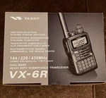 Yaesu VX-6R Tri-band Submersible Amateur Ham Radio Transceiver New In Box. Fixed Price $269.00.