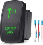 Utv Lighted Whip Rocker On Off 5PIN Spst Led Bar Switches (green). Fixed Price $5.89.