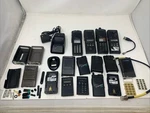 Lot Motorola Two Way Radio Parts As Is For Repair Battery Faceplates Etc.. Fixed Price $29.99.