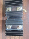2 Mounted Power Transistors 4 Motorola On Stout Heatsinks. Fixed Price $18.00.