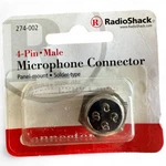 Radio Shack 274-002 Pin Male Jack Microphone Connector New. Fixed Price $6.29.