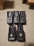 Leathersmith Portable Radio Case Holster Belt Loop Set Of 3 W/ Motorola Pouches. Fixed Price $33.50.