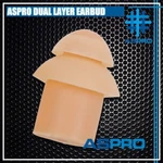 Aspro Dual Two Double Layer Bud Tip Insert Silicone Plug Radio Earpiece Ptt. Fixed Price $11.71.