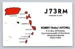 Ham Radio Qsl J73RM Dominica West Indies 1981 Drake T4XC R-4C Card. Fixed Price $15.99.