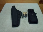 Bianchi Pistol Holster Sz 15 Ber 92/96 & 7719 Ms Tuff Swivel Radio Case. Fixed Price $30.00.