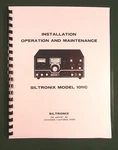 Siltronix 1011C Operation Manual: 11" 17" Foldout Schematic & Plastic Covers!. Fixed Price $23.00.
