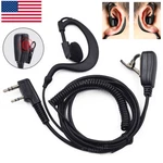 Ptt Mic Earpiece Earbone Headset For Kenwood 2-PINS Two Way Radio Walkie Talkie. Fixed Price $10.39.