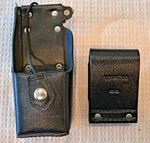 Motorola Radio Black Leather Belt Carry Case NTN8381C + Swivel Loop Unused. Fixed Price $37.50.