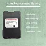 Li-ion Battery For BP-227 Icom Radios IC-F50V, IC-F60V, IC-V85, IC-M88 (1700MAH). Fixed Price $20.99.