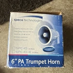 Speco Technologies 6" Pa Trumpet Horn 8 Ohms Model: SPC-10. Fixed Price $49.99.