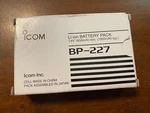 Authentic Icom BP-227 Li-ion Battery Pack 7.4V / 1950MAH New!. Fixed Price $72.99.