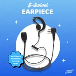 Swivel Earpiece With Ptt Mic For Motorola Radios CLS1110, CP200, RDM2070D, R2. Fixed Price $13.99.
