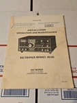 Vintage Siltronix 1011D Operation Manual: 11" 17" Foldout Schematic Original. Fixed Price $9.00.