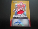 Larry Johnson 2006 Bowman Sterling Autographed Jersey Patch Card #104/250. Fixed Price $25.00.