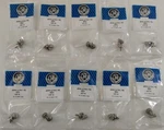 Lot Of 10 Bags Workman KN-4 Cb Radio All Brass 4MM Thread Replacement Knobs. Fixed Price $39.95.