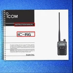 Icom IC-R6 Receiver Instruction Manual -steel Wire Binding Strong Covers. Fixed Price $20.95.