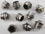 Lot Of 10 Workman C-6P Replacement 6-PIN Cb Radio Microphone Panel Jack Mounts. Fixed Price $27.95.