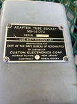 Tube Socket MX-1417/U Adapter For Hickock 547 Spare Parts. Fixed Price $150.00.