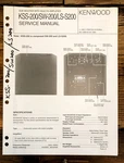 Kenwood KSS-200 SW-200 LS-S200 Subwoofer Service Manual *original*. Fixed Price $19.97.