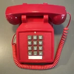 Cortelco Desk Phone W/ Built-in Grandstream HT801V2 Ata + Poe Clean Voip Red. Fixed Price $97.50.