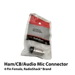 Ham/cb/audio Pin Female Mic Connector, Radioshack Brand 274-0001 (in Bag). Fixed Price $8.60.