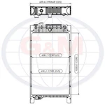 Radiator For Fg Wilson CR4221351160 CR422135-1160 12442. Fixed Price $3395.42.