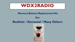 Kenwood Ts 50S Memory Battery Replace Kit Ez Install W/inst. Fixed Price $9.99.