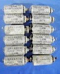 (12) Lot Sprague Filter Type Capacitors 1JX98 0.5A 100VDC (free Shipping!). Fixed Price $49.99.