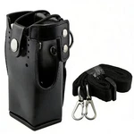 Hard Leather Case Carrying Holder Holster For Motorola Two Way Radio Strap Eob. Fixed Price $17.30.