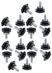 10 Lot Roadpro RPKN-6P Black Plastic Cb Replacement Knobs 6MM Thread Bag Of 2. Fixed Price $42.95.
