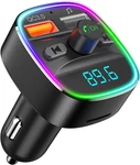 Nulaxy Bluetooth Fm Transmitter, Car Adapter With Dual Usb Charger Wir. Fixed Price $17.93.