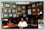 Ham Radio Qsl YB0WR Jakarta Indonesia 1987 Kenwood Rig Orari Logo. Fixed Price $16.99.