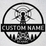 Custom Ham Radio Metal Sign Personalized Amateur Wall Art Decor. Fixed Price $49.96.