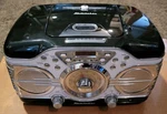 Spectra Studebaker Am Fm Dual-alarm Cd Clock Radio Black And White Retro. Fixed Price $99.00.