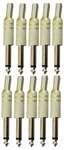 10 Lot Vanco PP18GX Gold Tone Metal Plug 1/4 Threaded Audio Adapter. Fixed Price $39.95.