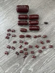 Vintage 1960S Brown Drop Elmenco Capacitors Em, Ham Radio, Ef Johnson. Fixed Price $34.99.