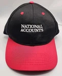 Otto Trucker Cap Snapback Red Black National Accounts One Size Breathable Clean. Fixed Price $14.99.