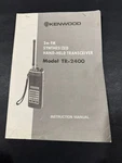 Kenwood 2M Fm Synthesized Hand Held Transceiver TR-2400 Instruction Manual. Fixed Price $8.25.