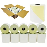 2-PLY 3"X95' 50 Rolls White/canary Premium Kitchen Printer Paper Free Shipping. Fixed Price $62.39.